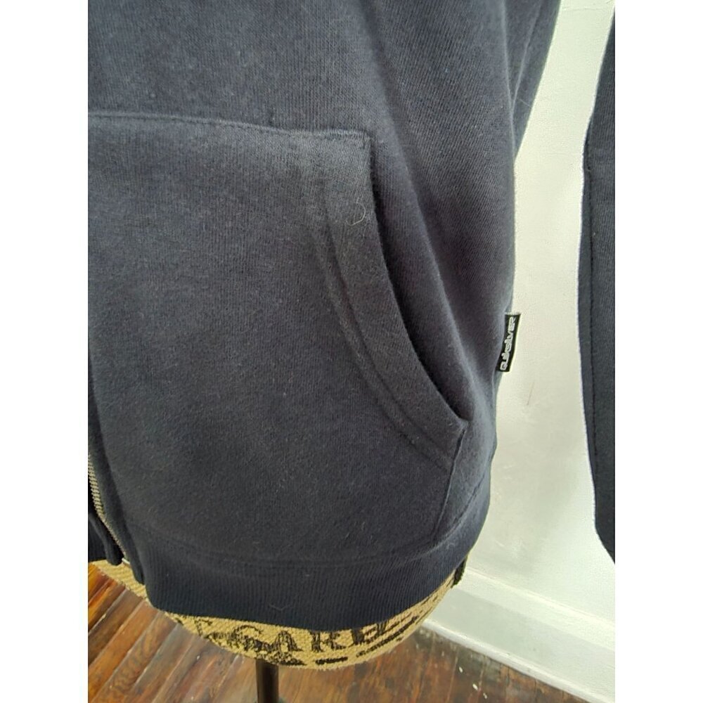 Quiksilver Black Surf Hoodie Sweatshirt Medium - Picture 3 of 12
